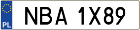 Trailer License Plate